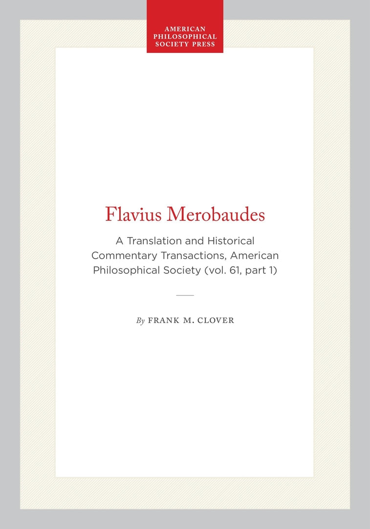 Cover image for Flavius Merobaudes ISBN 9781422375563